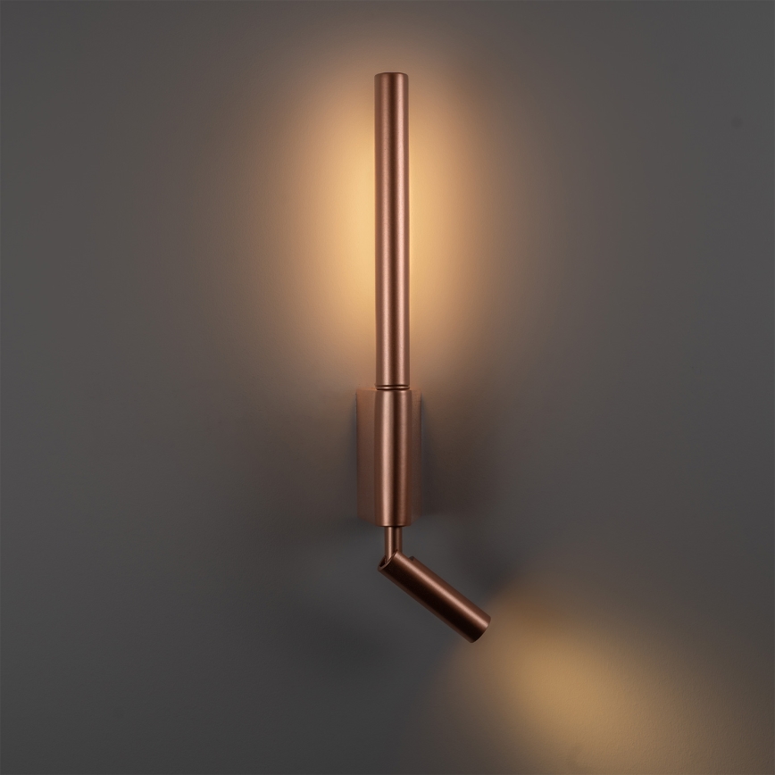 BRILAGI - VIXON LED-seinäspotti LED/3W/230V + LED/5W pronssi CRI 90
