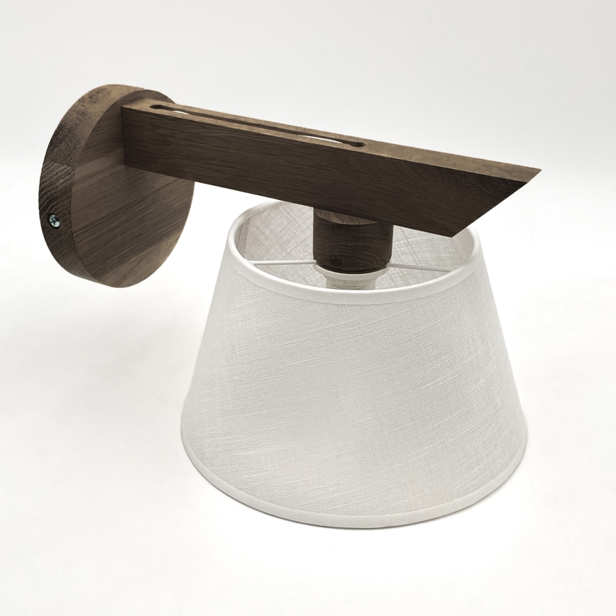 Brilagi - LED Seinävalaisin ANTHONY 1xE14/40W/230V tammi-pähkinä/valkoinen