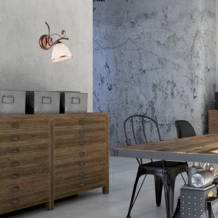 Brilagi - LED-seinävalaisin ANTICO 1xE27/60W/230V pronssi patina