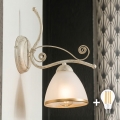 Brilagi - LED-seinävalaisin ANTICO 1xE27/60W/230V valkoinen patina