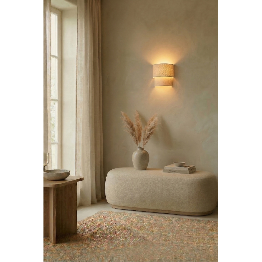 Brilagi - LED-seinävalaisin BOHO ECO 1xE27/10W/230V kerma