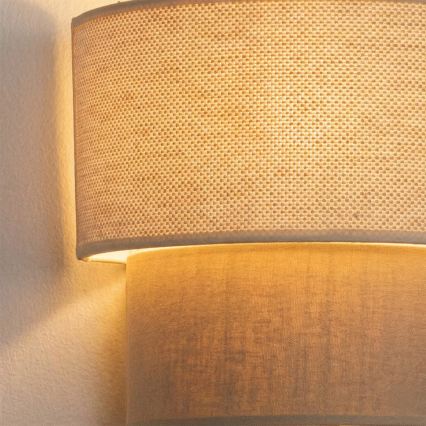 Brilagi - LED-seinävalaisin BOHO ECO 1xE27/10W/230V kerma