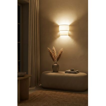Brilagi - LED-seinävalaisin BOHO ECO 1xE27/10W/230V kermanvärinen