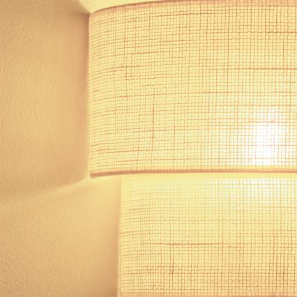 Brilagi - LED-seinävalaisin BOHO ECO 1xE27/10W/230V kermanvärinen