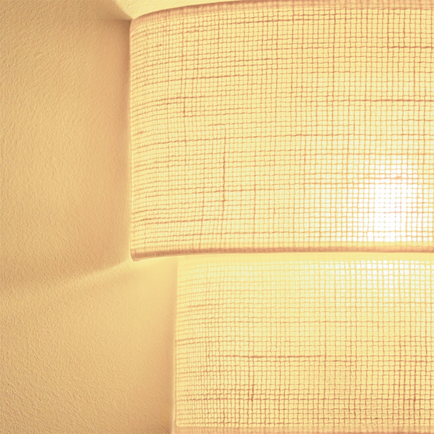 Brilagi - LED-seinävalaisin BOHO ECO 1xE27/10W/230V kermanvärinen
