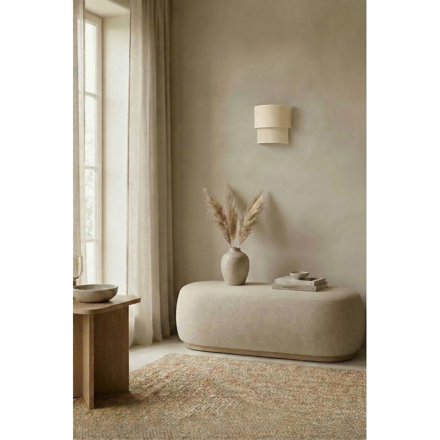Brilagi - LED-seinävalaisin BOHO ECO 1xE27/10W/230V kermanvärinen