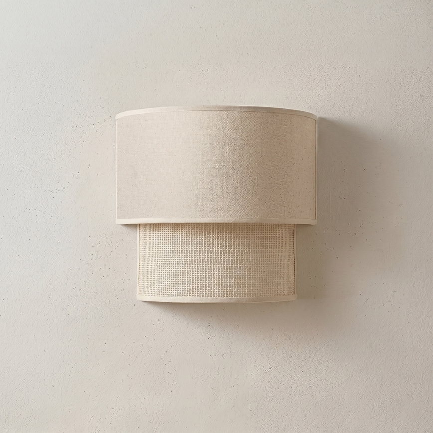 Brilagi - LED-seinävalaisin BOHO ECO 1xE27/10W/230V kermanvärinen