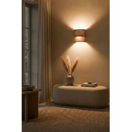 Brilagi - LED-seinävalaisin BOHO ECO 1xE27/10W/230V ruskea