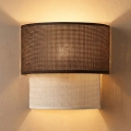 Brilagi - LED-seinävalaisin BOHO ECO 1xE27/10W/230V ruskea/kerma