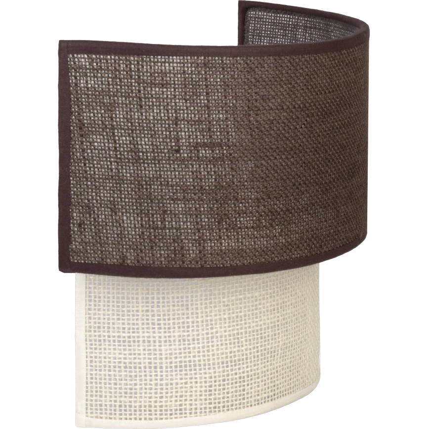 Brilagi - LED-seinävalaisin BOHO ECO 1xE27/10W/230V ruskea/kerma