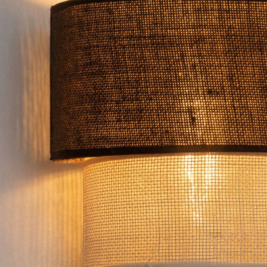Brilagi - LED-seinävalaisin BOHO ECO 1xE27/10W/230V ruskea/kerma