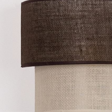 Brilagi - LED-seinävalaisin BOHO ECO 1xE27/10W/230V ruskea/kerma