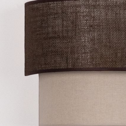 Brilagi - LED-seinävalaisin BOHO ECO 1xE27/10W/230V ruskea/kerma