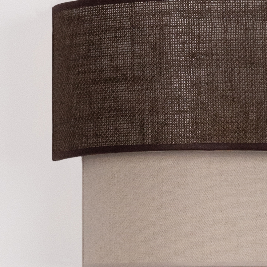Brilagi - LED-seinävalaisin BOHO ECO 1xE27/10W/230V ruskea/kerma