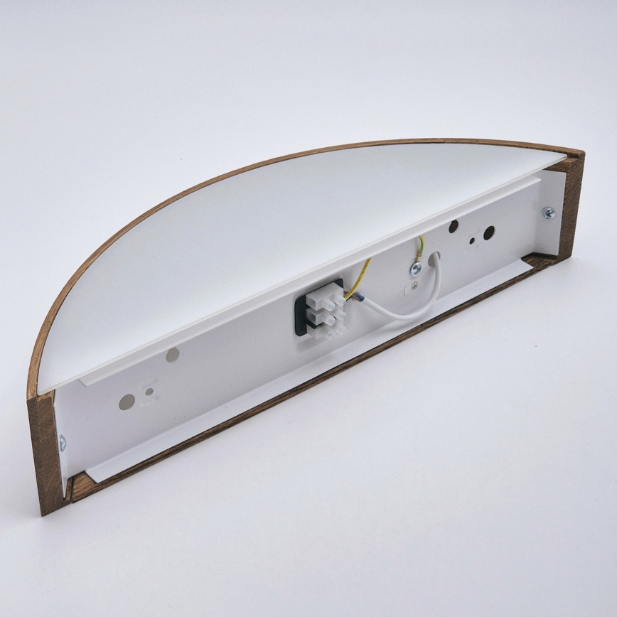 Brilagi - LED-seinävalaisin CARVALHO 1xE27/15W/230V tammi-kirsikka