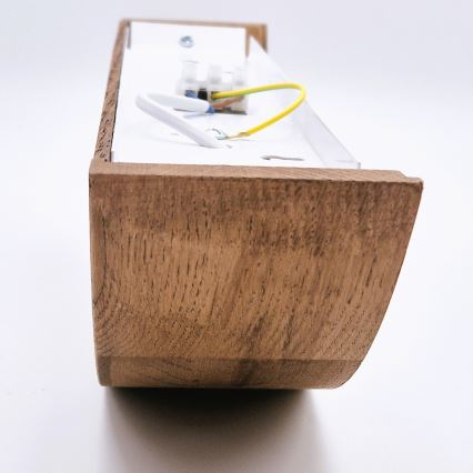 Brilagi - LED-seinävalaisin CARVALHO 1xE27/15W/230V tammi-kirsikka