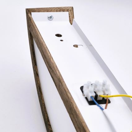 Brilagi - LED-seinävalaisin CARVALHO 1xE27/15W/230V tammi/pähkinä