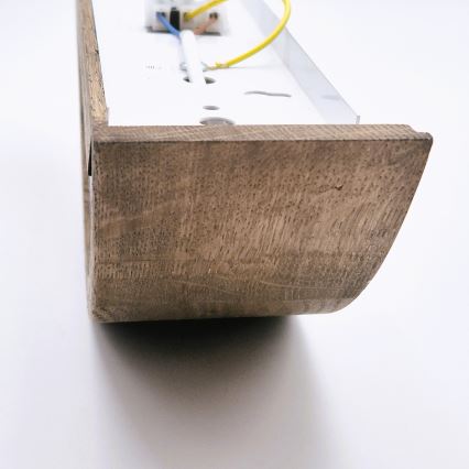 Brilagi - LED-seinävalaisin CARVALHO 1xE27/60W/230V tammi-pähkinä