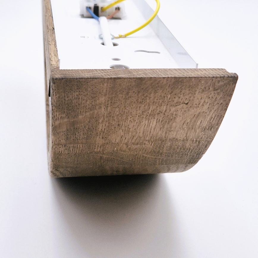 Brilagi - LED-seinävalaisin CARVALHO 1xE27/60W/230V tammi-pähkinä