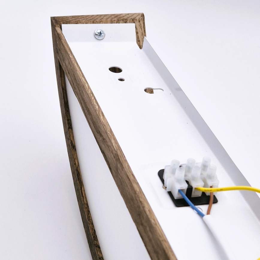 Brilagi - LED-seinävalaisin CARVALHO 1xE27/60W/230V tammi-pähkinä