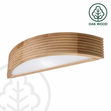 Brilagi - LED-seinävalaisin CARVALHO MODERN 1xE27/60W/230V tammi