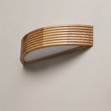Brilagi - LED-seinävalaisin CARVALHO MODERN 1xE27/60W/230V tammi
