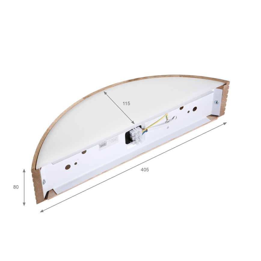 Brilagi - LED-seinävalaisin CARVALHO MODERN 1xE27/60W/230V tammi