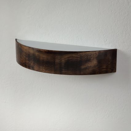 Brilagi - LED-seinävalaisin CARVALHO SMOKEY 1xE27/60W/230V tammi