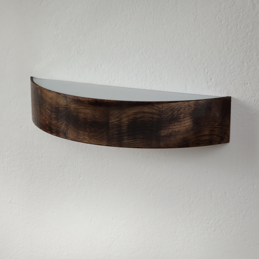 Brilagi - LED-seinävalaisin CARVALHO SMOKEY 1xE27/60W/230V tammi