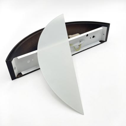 Brilagi - LED-seinävalaisin CARVALHO SMOKEY 1xE27/60W/230V tammi