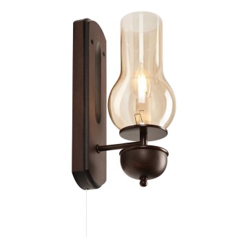 Brilagi - LED Seinävalaisin COTTAGE 1xE14/40W/230V pyökki/ruskea