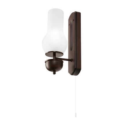 Brilagi - LED Seinävalaisin COTTAGE 1xE14/40W/230V pyökki/valkoinen