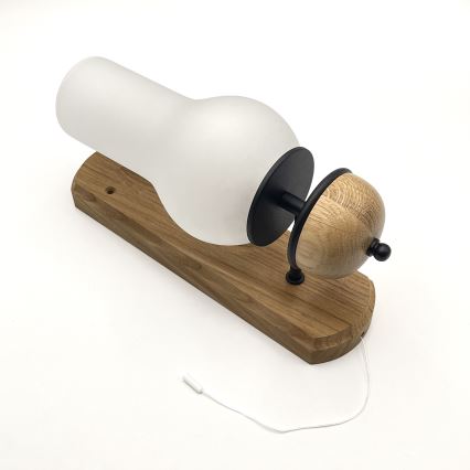 Brilagi - LED Seinävalaisin COTTAGE 1xE14/40W/230V tammi/valkoinen