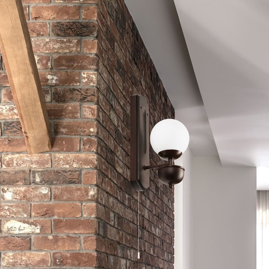 Brilagi - LED Seinävalaisin COTTAGE 1xG9/40W/230V pyökki/valkoinen