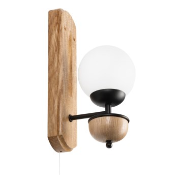 Brilagi - LED Seinävalaisin COTTAGE 1xG9/40W/230V tammi/valkoinen