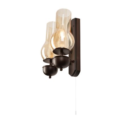 Brilagi - LED Seinävalaisin COTTAGE 2xE14/40W/230V pyökki/ruskea