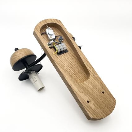 Brilagi - LED Seinävalaisin COTTAGE 2xE14/40W/230V tammi/valkoinen