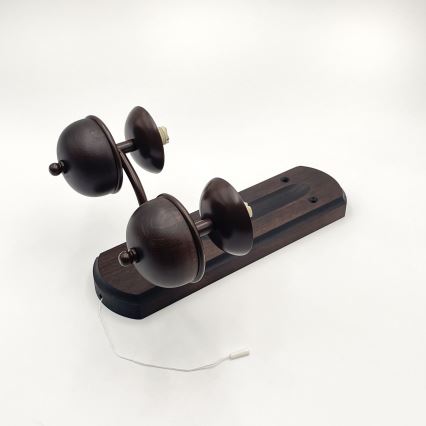 Brilagi - LED Seinävalaisin COTTAGE 2xG9/40W/230V pyökki/valkoinen