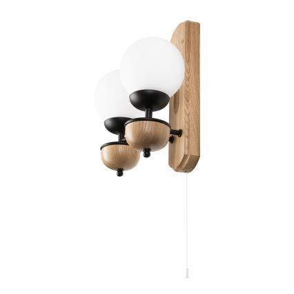 Brilagi - LED Seinävalaisin COTTAGE 2xG9/40W/230V tammi/valkoinen