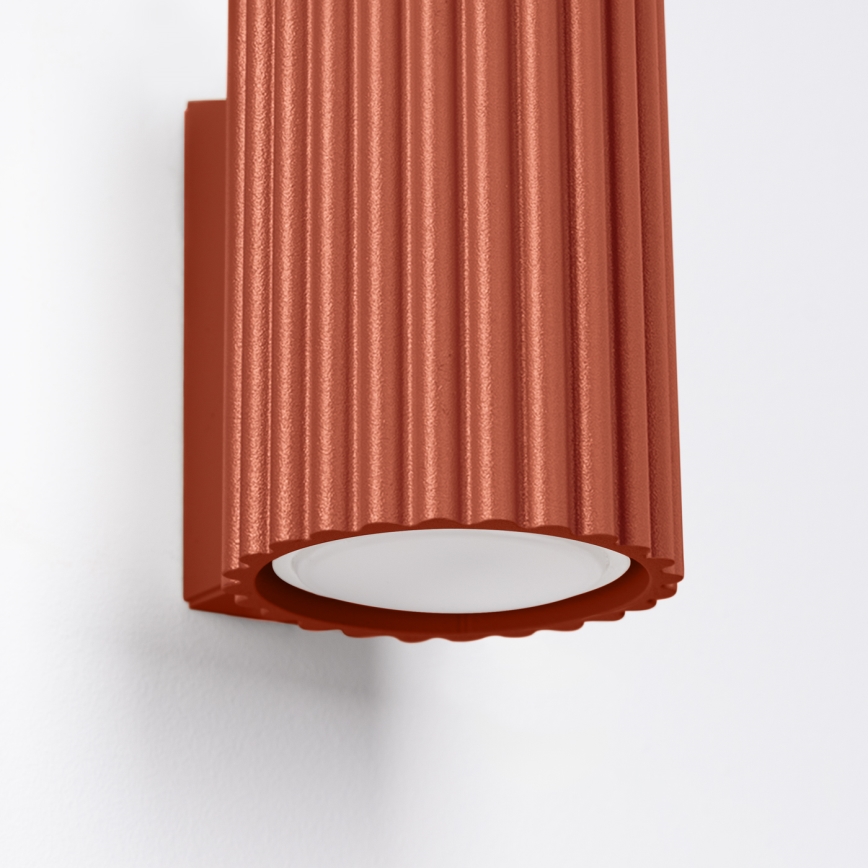 Brilagi - LED-seinävalaisin CRESTO 1 x GU10 / 10 W / 230 V, 10 cm, punainen