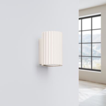 Brilagi - LED-seinävalaisin CRESTO 1xGU10/10W/230V 10 cm kermanvärinen