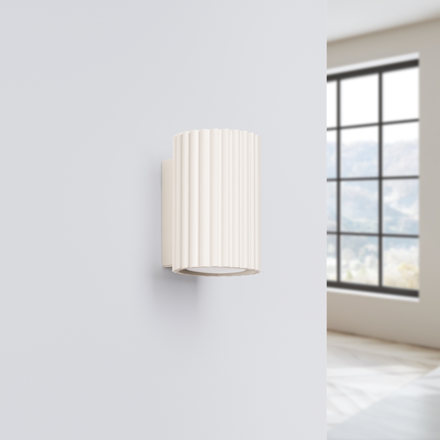 Brilagi - LED-seinävalaisin CRESTO 1xGU10/10W/230V 10 cm kermanvärinen