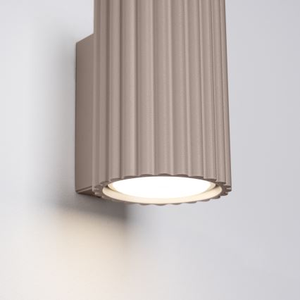 Brilagi - LED-seinävalaisin CRESTO 1xGU10/10W/230V 10 cm taupe