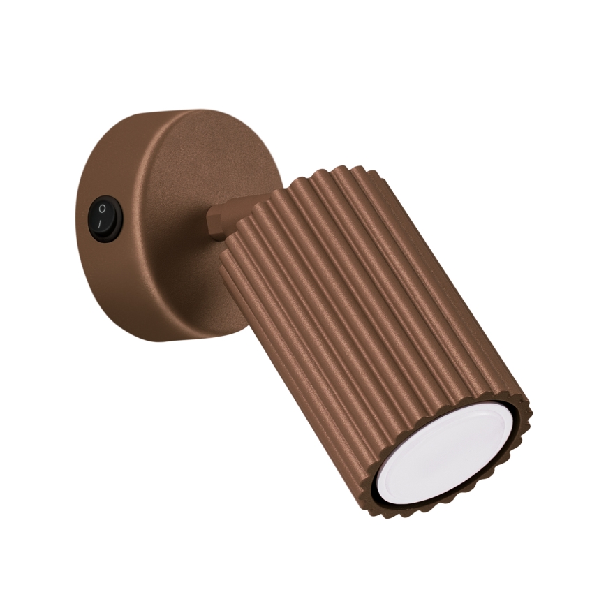 Brilagi - LED-seinävalaisin CRESTO 1xGU10/10W/230V ruskea