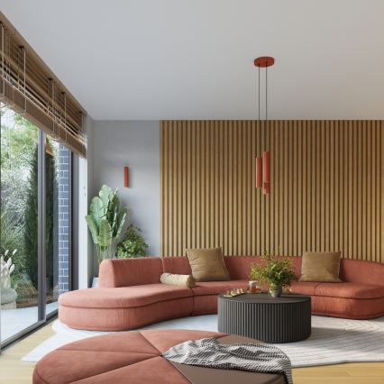 Brilagi - LED-seinävalaisin CRESTO 2xGU10/10W/230V 20 cm punainen