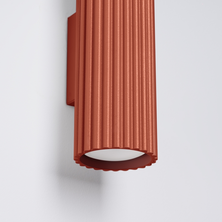 Brilagi - LED-seinävalaisin CRESTO 2xGU10/10W/230V 20 cm punainen