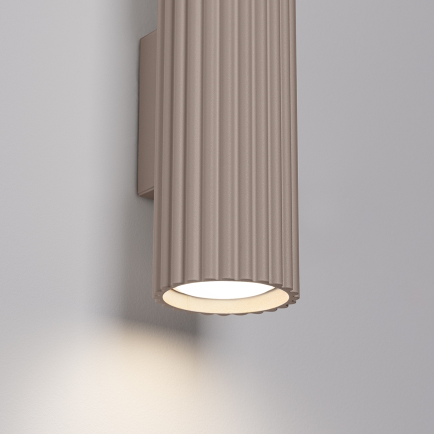 Brilagi - LED-seinävalaisin CRESTO 2xGU10/10W/230V 20 cm taupe