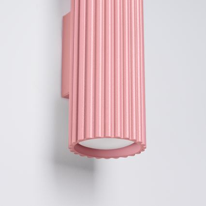 Brilagi - LED-seinävalaisin CRESTO 2xGU10/10W/230V 20 cm vaaleanpunainen