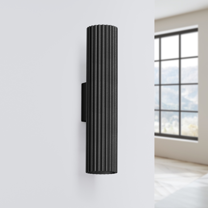 Brilagi - LED-seinävalaisin CRESTO 2xGU10/10W/230V 30 cm musta