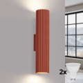 BRILAGI - LED-seinävalaisin CRESTO 2xGU10/10W/230V 30 cm oranssi